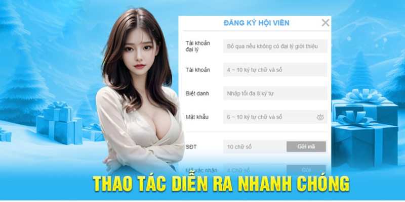 Thực hiện theo từng bước thiết lập account để gia nhập sân chơi